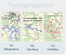 Trinkwasserversorgungsgebiet der WVWGmbH